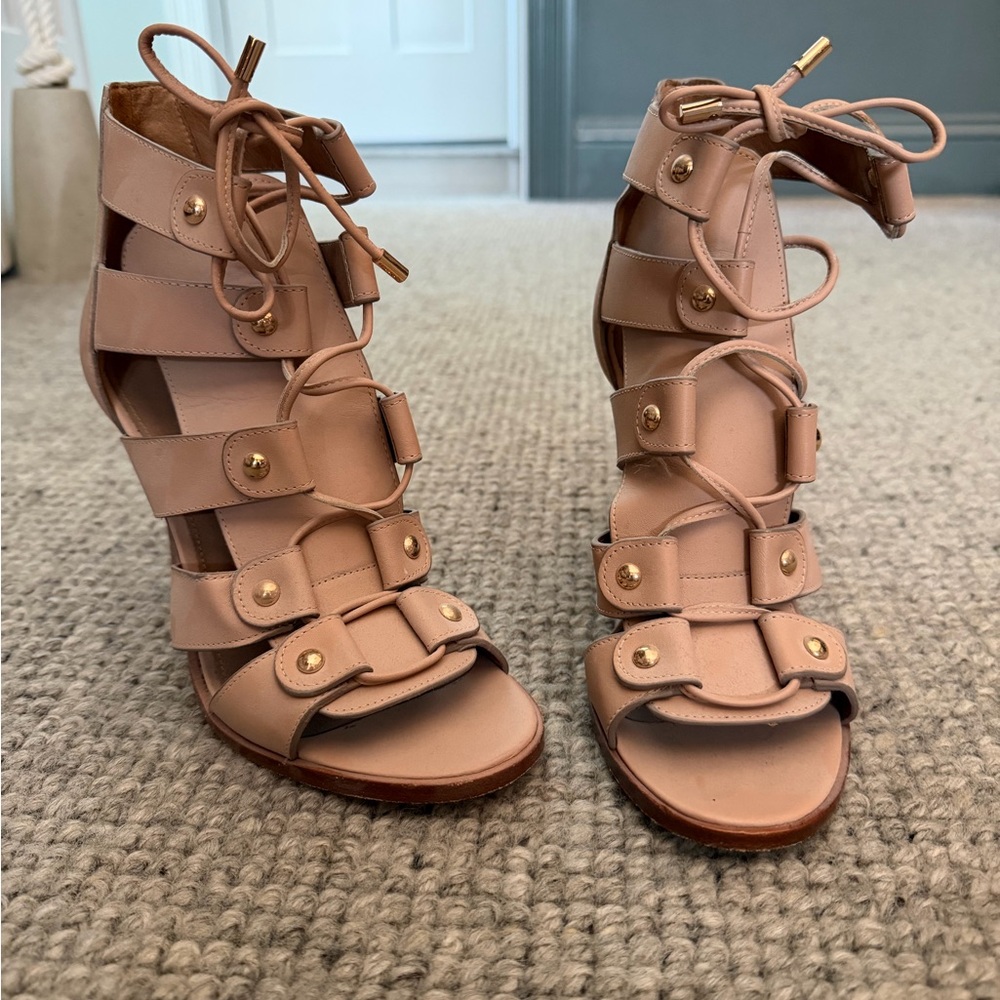 Coach Tan leather Gladiator Women's Heels